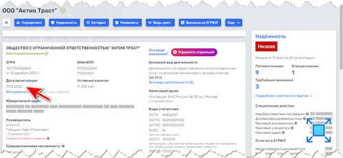 Проверяем юридическую информацию компании «Active Trust»