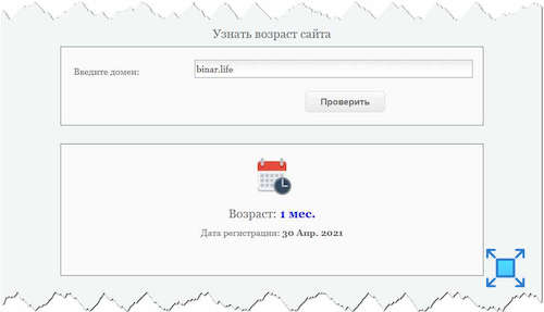 Выясняем, сколько работает сайт сервиса «BINARLIFE»