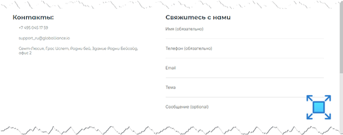 Данные для связи на платформе для трейдинга «Global Alliance»