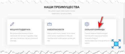 Указанные преимущества инвестиционной компании «Investline»